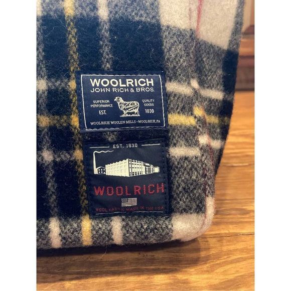 Woolrich John Rich Plaid Flannel Union Rever Reversible Tote Bag Nwt - Picture 3 of 9